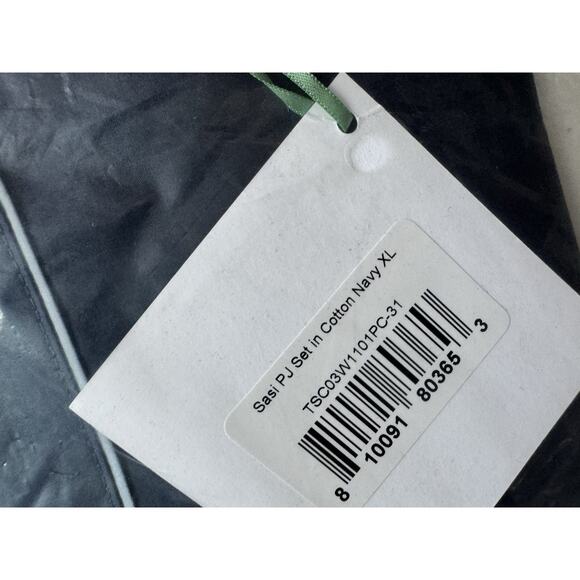 The Sleep Code Sasi Cotton Navy Pajama Set - XL - Picture 4 of 4
